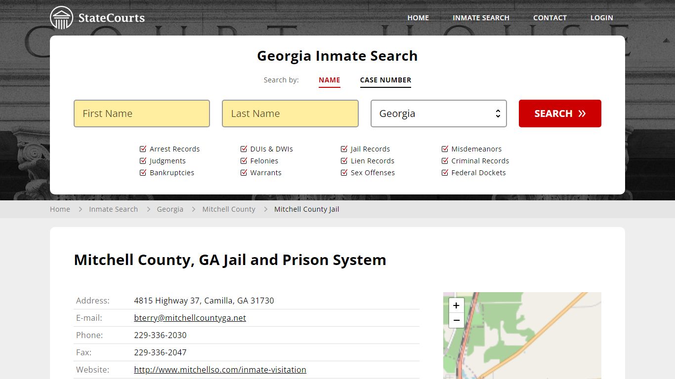 Mitchell County Jail Inmate Records Search, Georgia - StateCourts
